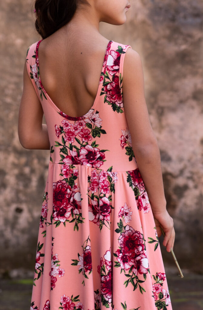 Back of a girl's dress